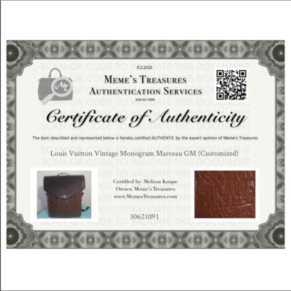 Louis Vuitton Vintage Backpack Custom Authentic Marceau GM - Picture 2 of 16